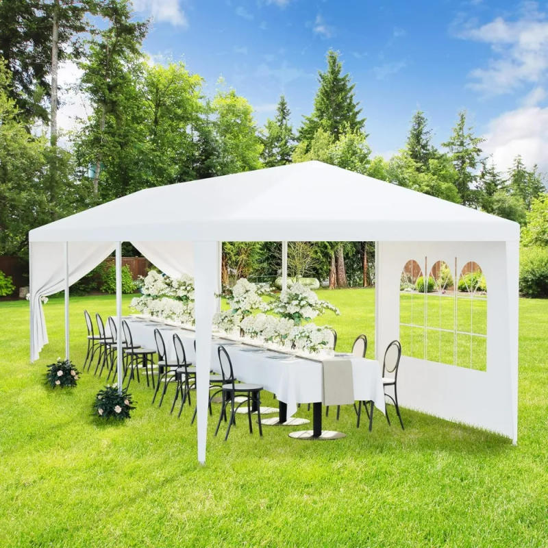 Description Picture 3 of itemOutdoor Canopy Tent Patio Camping Gazebo Shelter Pavilion 10'x30' Cater Party Wedding BBQ Events Tent Removable Sidewalls