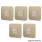 5pcs-Single Gold