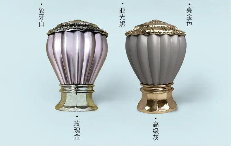 Description Picture 4 of item1 pc Curtain Rod Head Roman Rod Head Decorative Head Two Plug Head Seal Head Plug Curtain Cap Curtain Rod Accessories