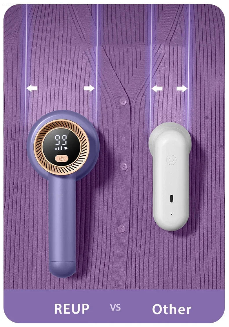 Description Picture 5 of itemIconic Brand Mi Portable Electric Lint Remover for Clothing fuzz Fabric Shaver Removes Lint Trimmer Sweater Shaver Lint Pellet Machine