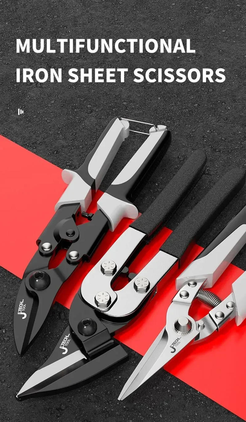 Description Picture 2 of itemProfessional Industrial Shears:Stainless Steel Scissors Tin Snips for Metal Sheet & PVC Pipe Cutting