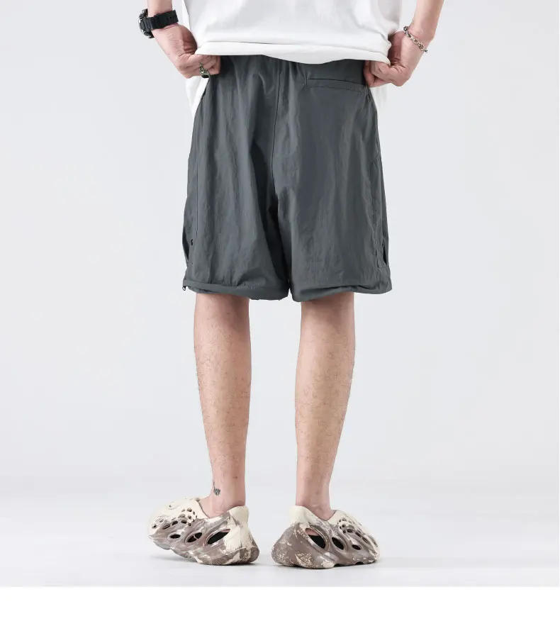 Description Picture 5 of itemNew Trendy Functional High Street Detachable Two Piece Workwear Split Pants American Loose Straight Leg Casual Pants