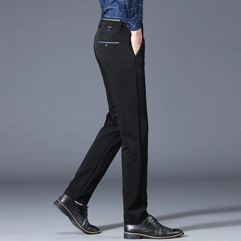 Description Picture 6 of itemMen's Stretch Suit Pants Men's Straight Casual Pants Slim Business Casual Suit Pants