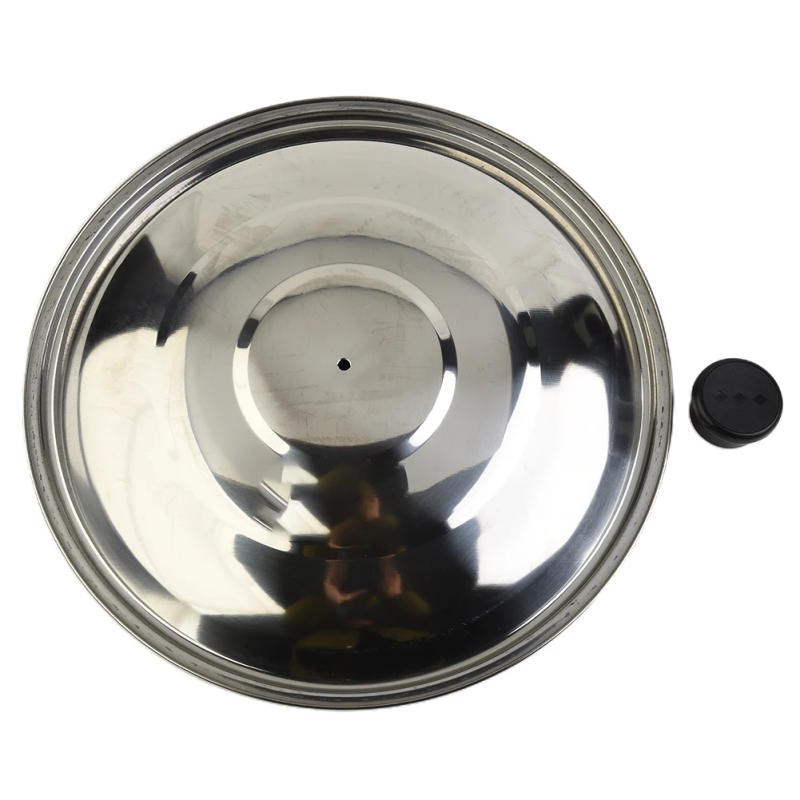 Description Picture 4 of itemStainless Steel Pot Lid Round Saucepan Wok Frying Milk Frying Casserole Pan Lid 32/34/36/38/40cm Pan Covers Cookware Parts