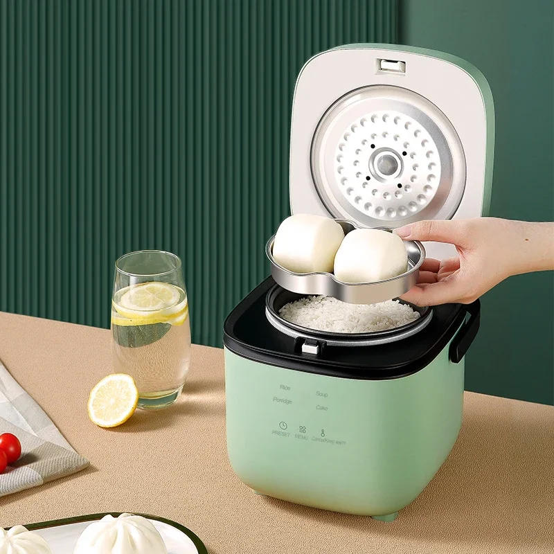 Description Picture 3 of itemMini Rice Cooker Automatic Household Kitchen Electric Cooking machine 1-2 People Food Warmer Steamer 1.2L Small Rice Cooker