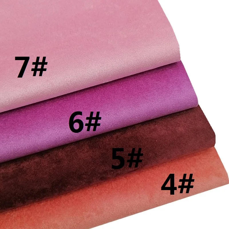Description Picture 3 of itemPink Red Velvet Synthetic Leather Fabric Hairy Faux Leather felt Backing For Bags Shoes Bows DIY Craft Sheets Mini Rolls W002