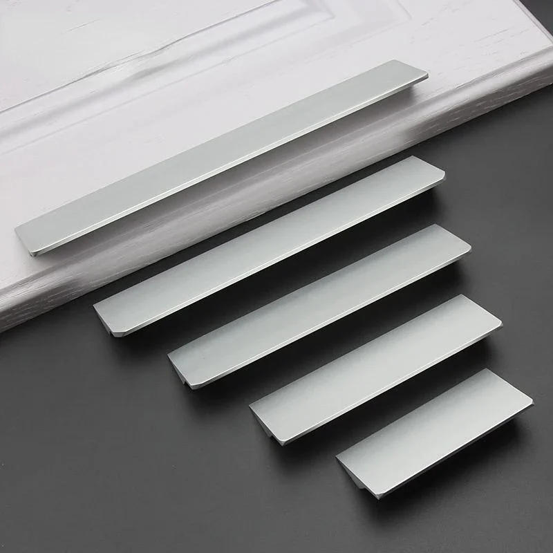 Description Picture 2 of itemGold Black Hidden Cabinet Pulls Aluminum Alloy Kitchen Cupboard Handles Drawer Knobs Wardrobe Furniture Handle Bedroom Hardware