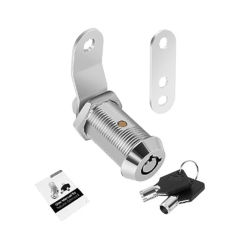 Parts Cam Lock Cam Lock 30mm Body Length 90 Degrees Open Chrome-plated Zinc Alloy For File Cabinets Tool Boxes
