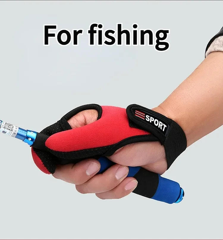 Description Picture 3 of itemFishing Gloves 2 Fingers Protector Breathable Anti-Slip Anti-Cut Fishing Gloves Carp Outdoor Fishing Tackle Accessories Supplies