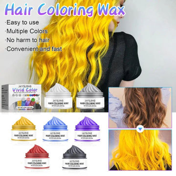 Party Cosplay Temporary Hair Dye Wax Modelling Easy Hair Hair Hair Wax Coloring Color Color Natural Gifts Dye Instant To Cr K6Q8