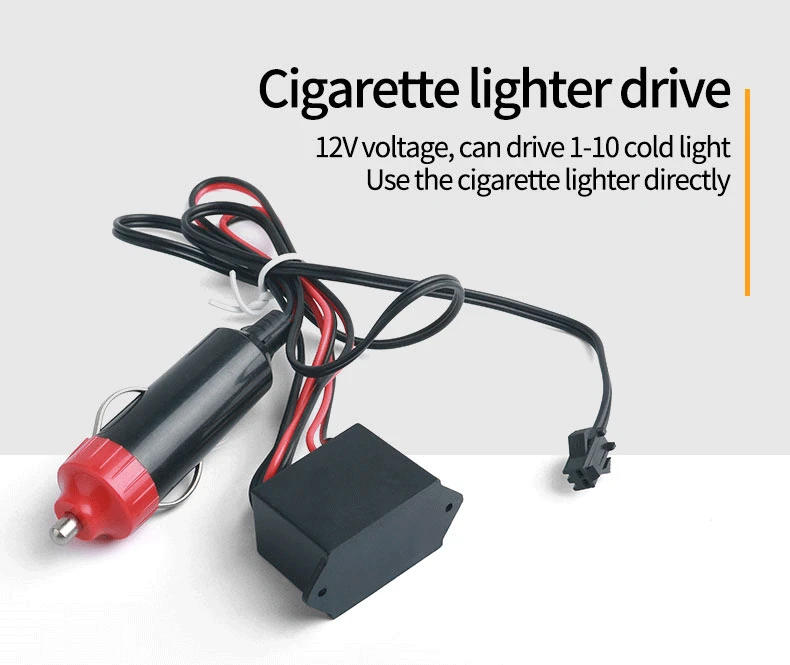 Description Picture 4 of itemAutomotive LED interior decoration light DIY flexible EL wiring automotive atmosphere light USB party diode neon light