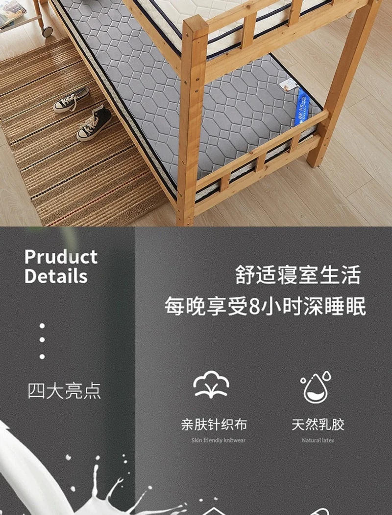 Description Picture 3 of itemSkin-friendly Breathable Folding Mattress Multi-size Bedroom Furniture Warm Mattress Pad Dormitory Thickened Twin Mattress
