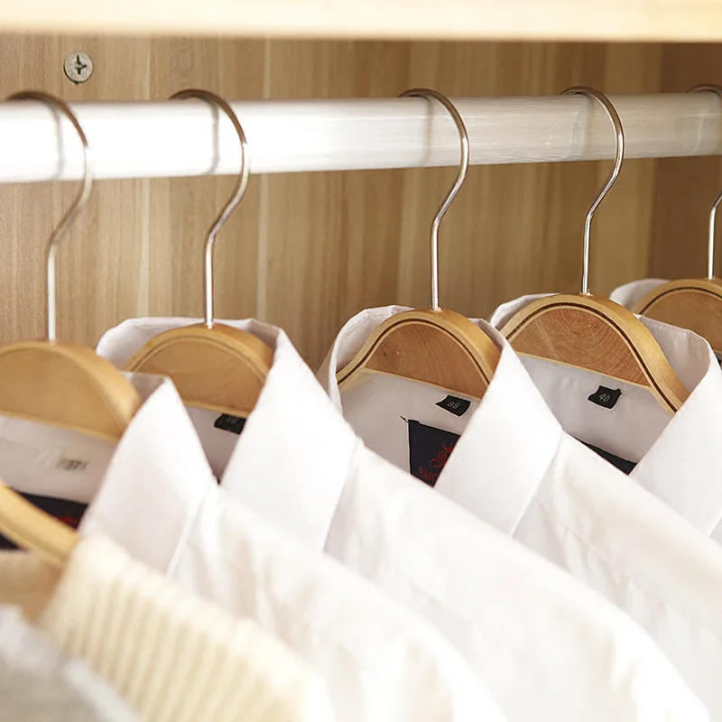 Description Picture 4 of itemSolid Wood Clothes Hanger Non-slip Clothes Drying Rack for Clothes Household Pants Dress Hangers for Clothes Organizer Storage