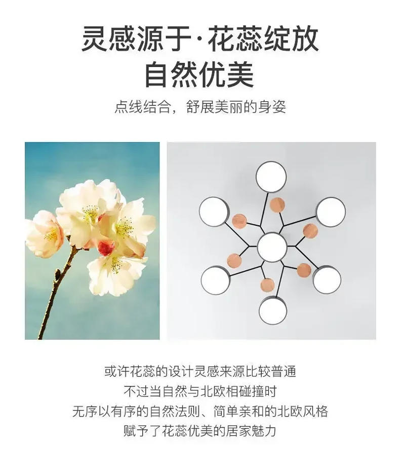 Description Picture 3 of itemLiving Room Lamp Restaurant Nordic Makaron Simple Modern Ceiling Creative Personality Bedroom LED Pendant