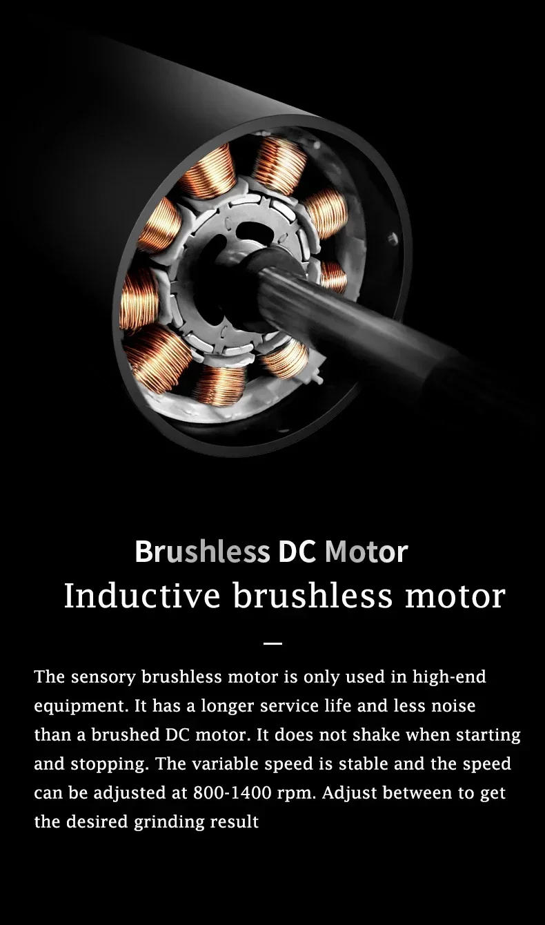 Description Picture 3 of item2024 Timemore 064S Electric Coffee Grinder 220V Fully Automatic Speed Adjustment Espresso Mill Household Coffee Grinding Machine