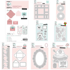 Envelope and Cartoon Teddy Bears Metal Cutting Die And Stamps Scrapbooking Background DIY Decoration Craft Embossing Stencil