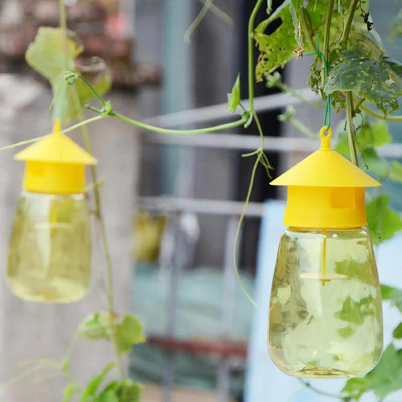 Description Picture 4 of itemPlastic Fruit Fly Trap Killer Drosophila Trap Anti Fly Fruit Fly Killer Catcher Orchard Insect Trap Pest Control Fly Bee Trap