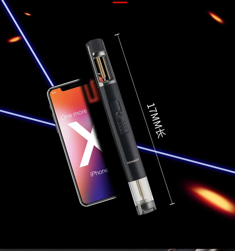 Description Picture 6 of itemHONEST-Airbrush Torch Turbo Lighter, Windproof Cigar Lighter, Unusual Metal Jet, Butane Gas Pipe Welding Lighter, Kitchen Gadget