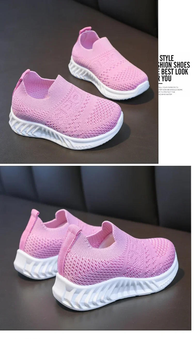 Description Picture 6 of itemToddler Kids First Walking Shoes Children Soft Sole Lightweight Comfort Sock Shoes Breathable Anti-skid Casual Mesh Sneakers