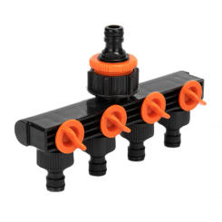 Garden Watering Connector Distributor Faucet 4 Way Hose Diverter With Valve Garden Hose Splitter For Outdoor Tap And Faucet