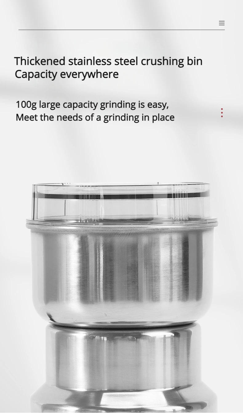 Description Picture 6 of itemNew Upgrade Portable Electric Coffee Grinder  Professional Ceramic Grinding Core Coffees Beans Mill Grind
