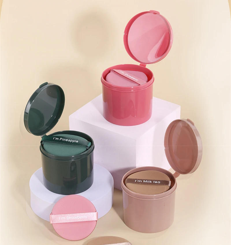 Description Picture 6 of item7Pcs/box Strawberry Cosmetic Puff Set Double Side Women Soft Makeup Sponge Beauty Make Up Powder Tools For Women Gift