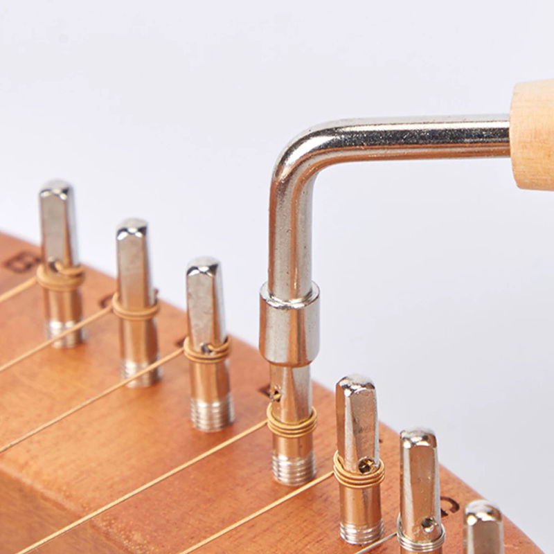 Description Picture 2 of itemLyre Harp/ Tuning Wrench /Tuner Lever Lyre Tuner /Adjustment Tool Wooden Handle/ L-shape /Square Wrench /Lyre Repair Tools