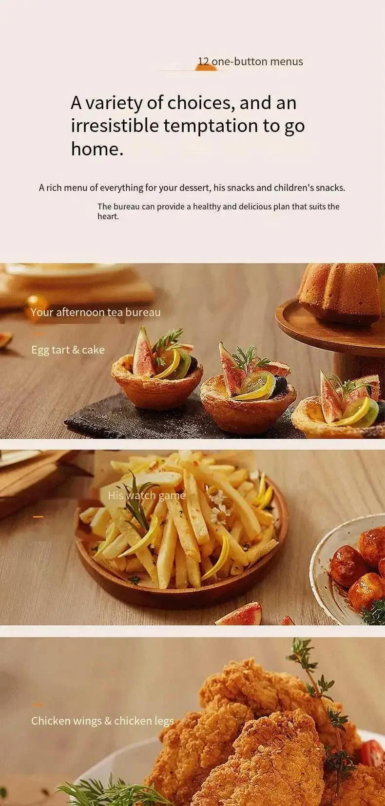 Description Picture 3 of item6.5L Electric Air Fryer Oil-free Automatic Household Kitchen 360°Baking Convection Air Fryer Oven Deep Fryer without Oil