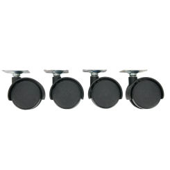 4 X 40mm 1.5'' Swivel Wheel PP On Plate Castor Chair Table Furniture Replace For Home Improvement Accessories