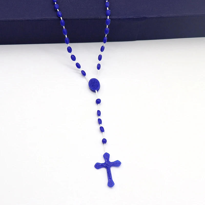 Description Picture 5 of itemLuminous Catholic Christ Jesus Cross Plastic Rosary Crucifix Necklace Religious Church Decoration Wall Crosses Souvenirs Gifts