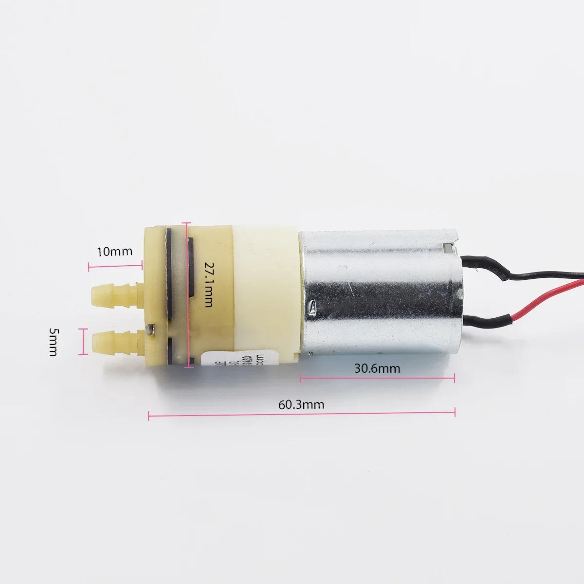 Description Picture 2 of itemJSB370 Small 370 Water Pump DC 5V 6V Micro Self priming Diaphragm Water Pump Suction Water Pump Large Flow Sweeper Robot Machine