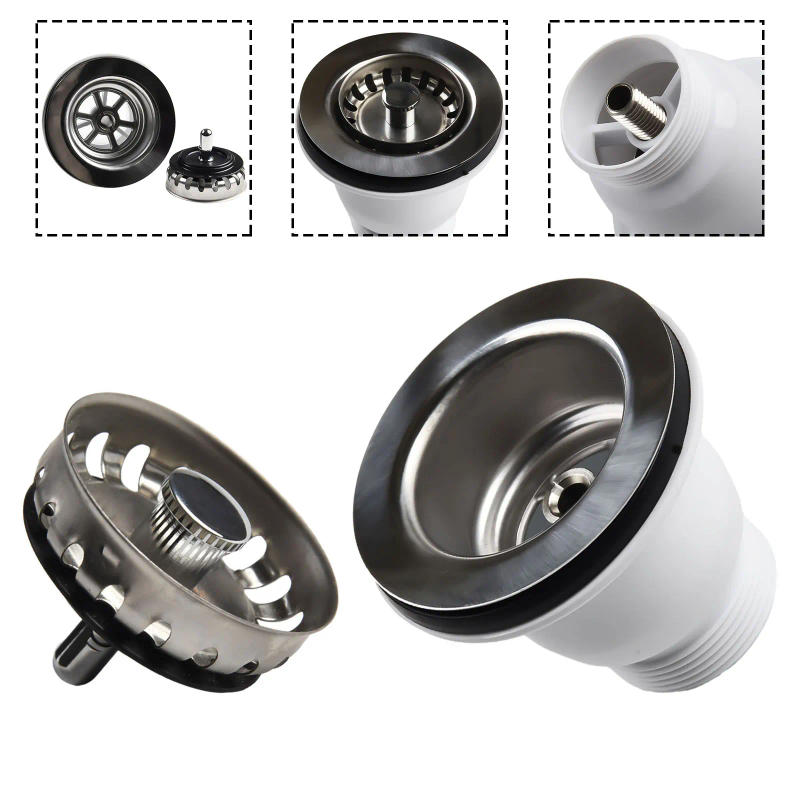 Description Picture 6 of itemProtect Your Drain And Upgrade Your Sink With 60mm Stainless Steel Mini Strainer Waste Kit - Easy To Maintain And Clean