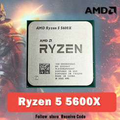 NEW AMD Ryzen 5 5600X R5 5600X 3.7 GHz Six-Core twelve-Thread 65W CPU Processor L3=32M 100-000000065 Socket AM4 no fan