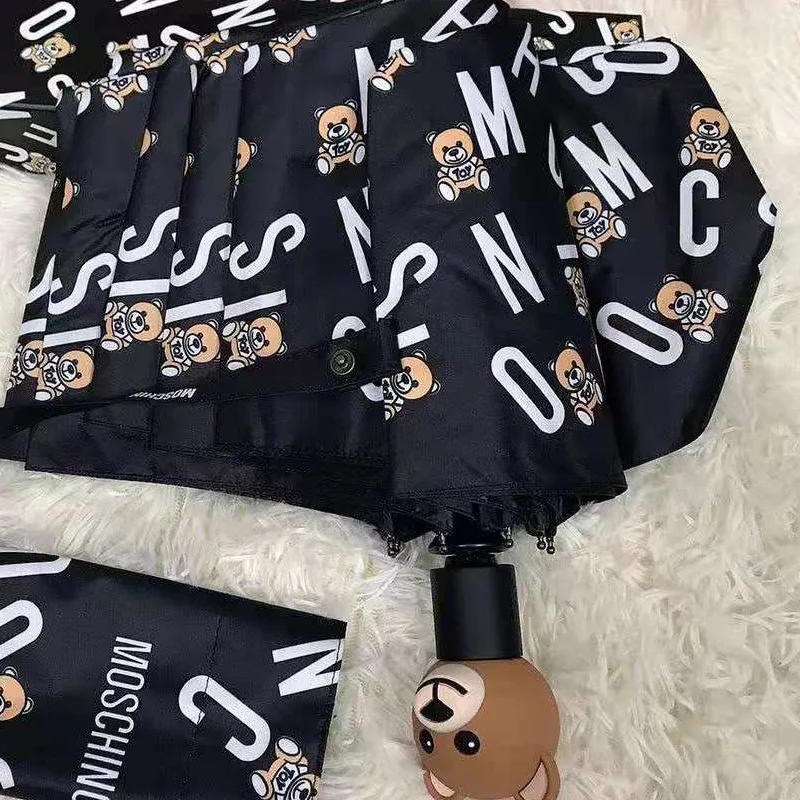 Description Picture 4 of itemBear Head Parasol Three Folding Fully Automatic Sun Protection Anti-UV Sun Umbrella Fashion Brand Dual-Purpose Sun Umbrella