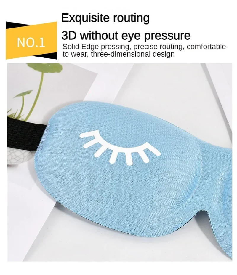 Description Picture 5 of item3D Sleep Mask Beauty Eyelash Sleeping Eye Mask Eyeshade Sleep Aid Travel Outdoor Home Eyes Rest Relax Eyecover Health Care