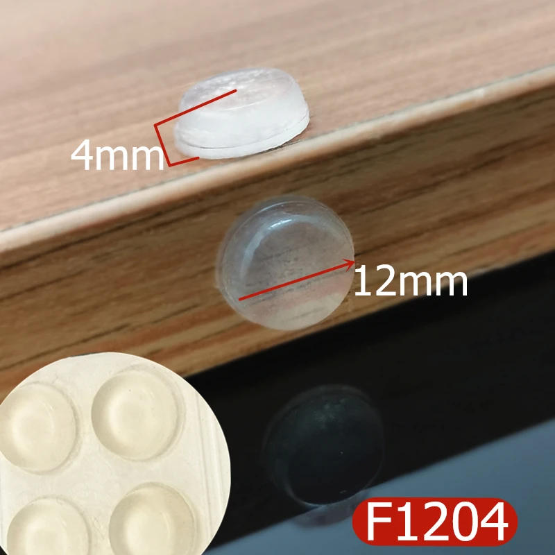 Description Picture 5 of item30Sets F1204 Silicon Rubber Kitchen Cabinet Door Pad Self-Adhesive Damper Buffer Cushion Hardware Pads Bumper Stop Rubber