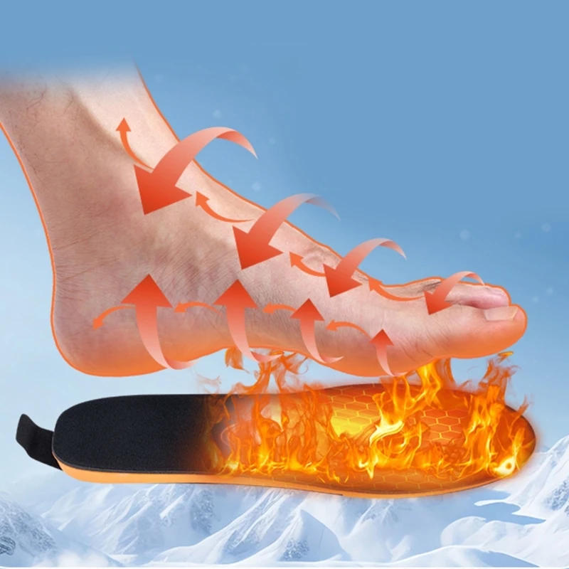 Description Picture 5 of itemUnisex Electric Heated Insoles, Washable and Cuttable Electric Shoe Pad Winter Foot Warmer for Women Man Outdoor Sports