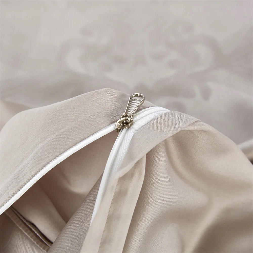Description Picture 6 of itemSvetanya Family European Egyptian Cotton Duvet Cover Set 4/6/7Pcs Jacquard Queen King Bed Linens Bedding Sets