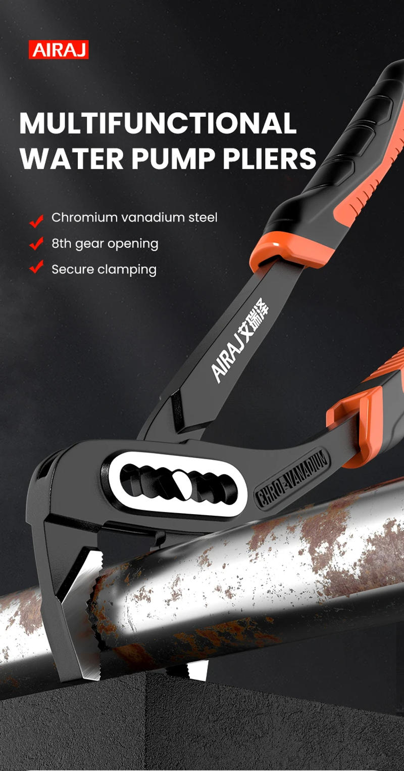 Description Picture 2 of itemWater Pump Pliers, Multifunctional Pipe Pliers, Open Pipe Pliers, Large Nose Pliers, Wrench, Water Pipe Pliers, Strong Fastening