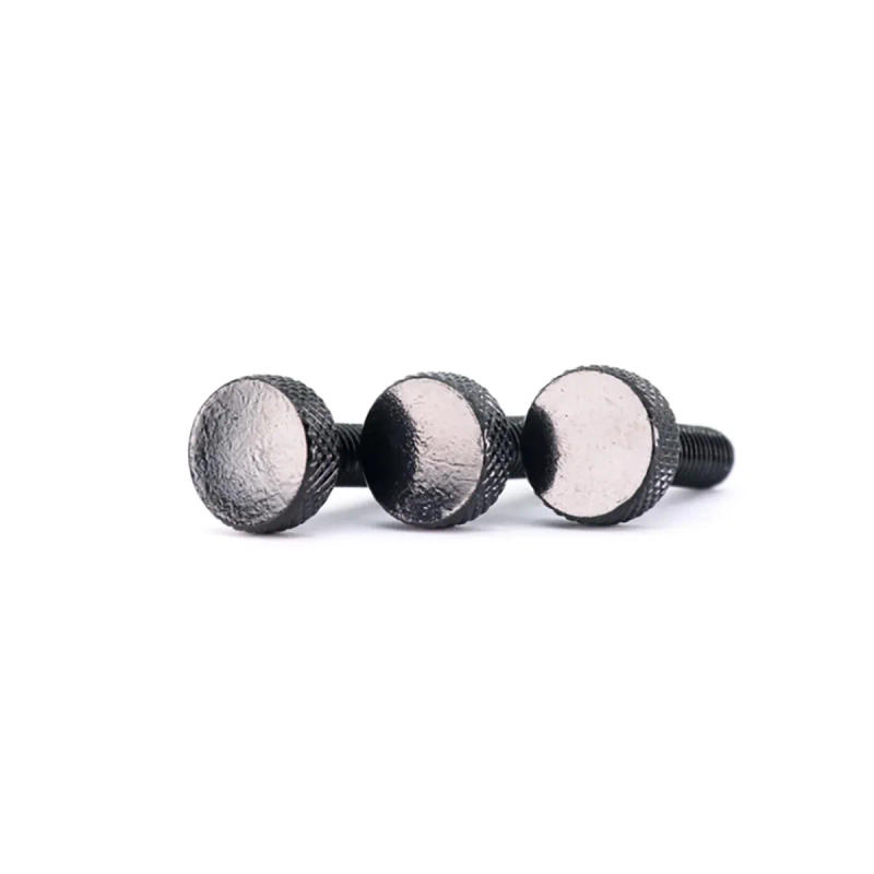 Description Picture 3 of itemIron Black Knurled Hand Twisted Screw / Hand Twisted Adjustment Bolt/Mesh Large Head Advertising Flat Head Screw M3-M8