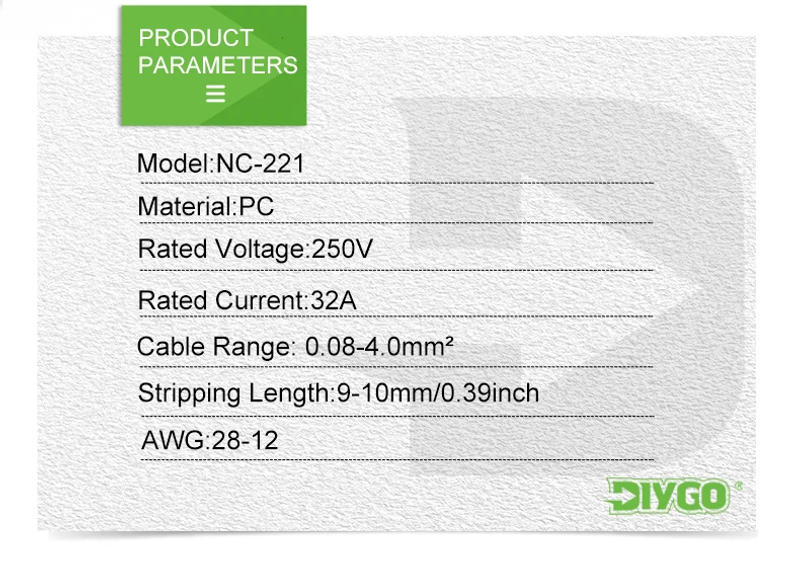 Description Picture 3 of item40PCS Lever Wire Connectors 1 in 1 out Quick Connect Electrical Splicing Kit for Compact Inline Terminals - 28-12 AWG