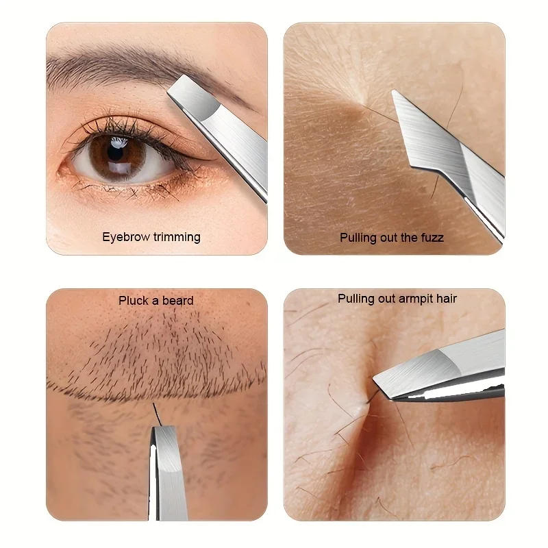 Description Picture 6 of itemTweezers Set-Precision Stainless Steel Eyebrow And Facial Hair Debris And Endogenous Hair Removal Suitable for Both Men And Wome