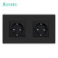 Double Socket Black