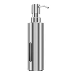 7Oz Hand Soap Pump Dispenser For Bathroom, Stainless Steel Dish Soap Dispenser For Kitchen, Rustproof Liquid Pump Bottle
