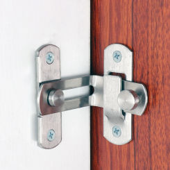 90 Degree Door Buckle Bolt Stainless Steel Safety Door Lock Multifunction Home Clasp Push Pull Lock for Door Cabinet Furniture