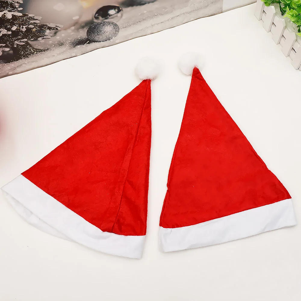 Description Picture 4 of item24/1Pcs Non-woven Christmas Hats for Adults Kids Thickened Santa Claus Xmas Hats Merry Christmas New Year Party Decoration Gifts