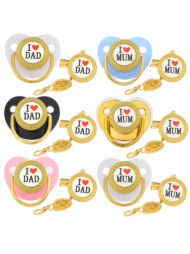 Description Picture 2 of itemBaby Pacifier Clip Chain Holder BPA Free Newborn Dummy Baby Shower Gift Silicone Toddler Teether Infant Soother Kids Nipple