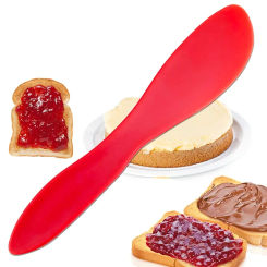 1Pcs Heat Resistant Mixer Baking Dough Scrapers Long Handle Spatula Cake Cream Confectionery Tools Kitchen Gadgets Plastic