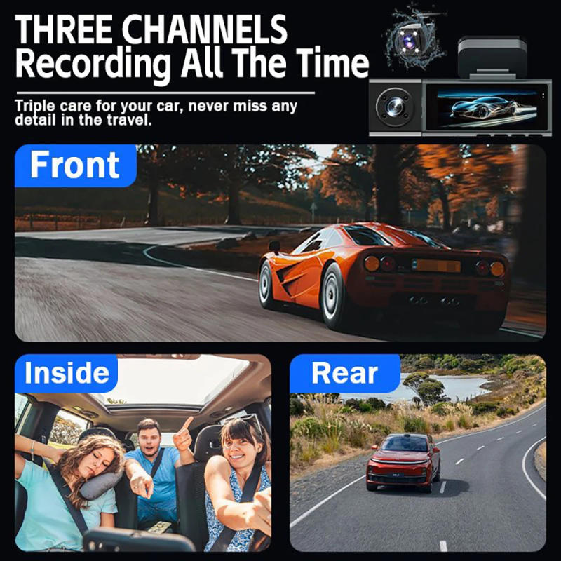 Description Picture 5 of item3Camera Dash Cam For Car Camera 1080P Video Recorder WIFI Car DVR Front Rear View Camera Night Vision Black Box Car Accessories