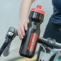 750ml Bicycle Water Bottle Food Grade Sports Fitness Running Riding Camping Hiking Kettle Leak-proof Bike Bottle Cage